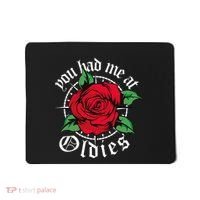 You Had Me At Oldies Red Roses Oldies Mousepad thumb 0