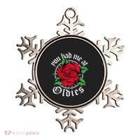 You Had Me At Oldies Red Roses Oldies Ornament thumb 0