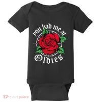 You Had Me At Oldies Red Roses Oldies Baby Bodysuit thumb 0