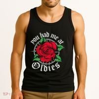 You Had Me At Oldies Red Roses Oldies Tank Top thumb 3