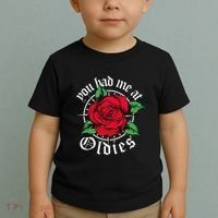 You Had Me At Oldies Red Roses Oldies Toddler T-Shirt thumb 2