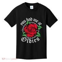 You Had Me At Oldies Red Roses Oldies Kids T-Shirt thumb 0