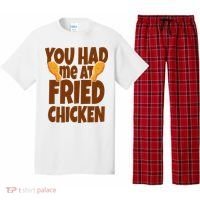 You Had Me At Fried Chicken Food Lover Pajama Set thumb 0