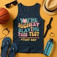You're Highkey Slaying This Test # TEST DAY Tank Top thumb 4