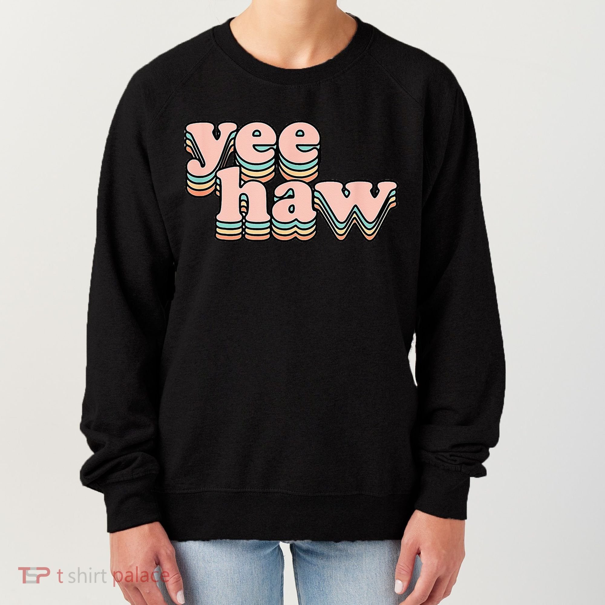 Yeehaw Howdy Space Cow Women's Sweatshirt
