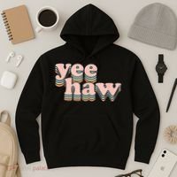 Yeehaw Howdy Space Cow Hoodie thumb 3