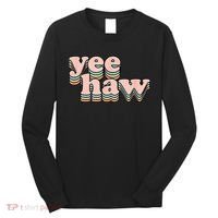 Yeehaw Howdy Space Cow Long Sleeve Shirt thumb 0