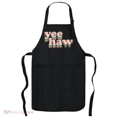 Yeehaw Howdy Space Cow Apron