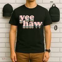 Yeehaw Howdy Space Cow T-Shirt thumb 6