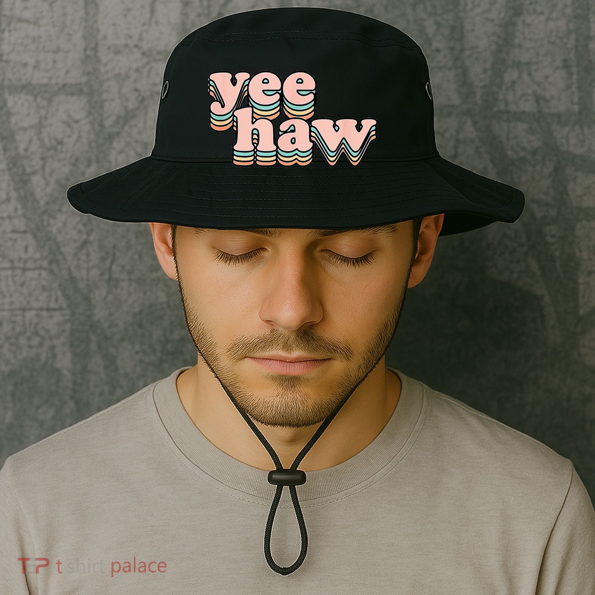 Yeehaw Howdy Space Cow Bucket Hat