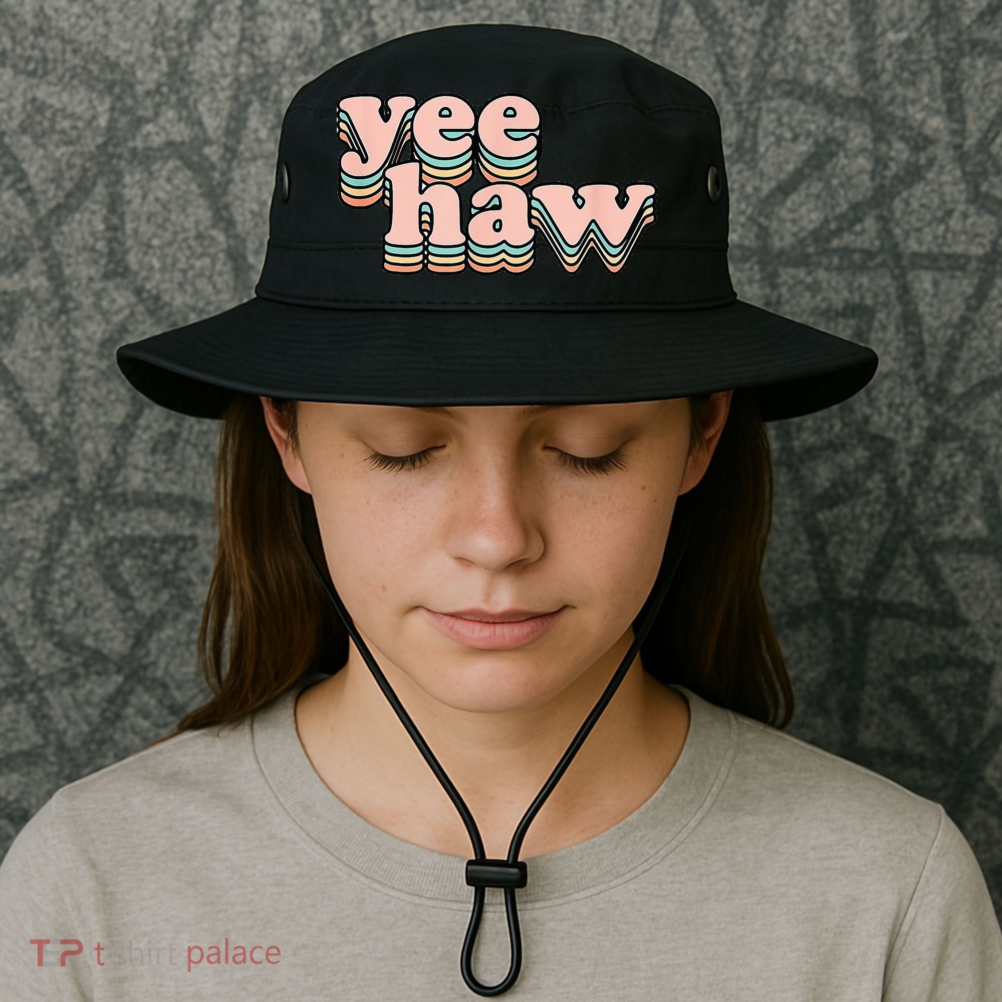 Yeehaw Howdy Space Cow Bucket Hat