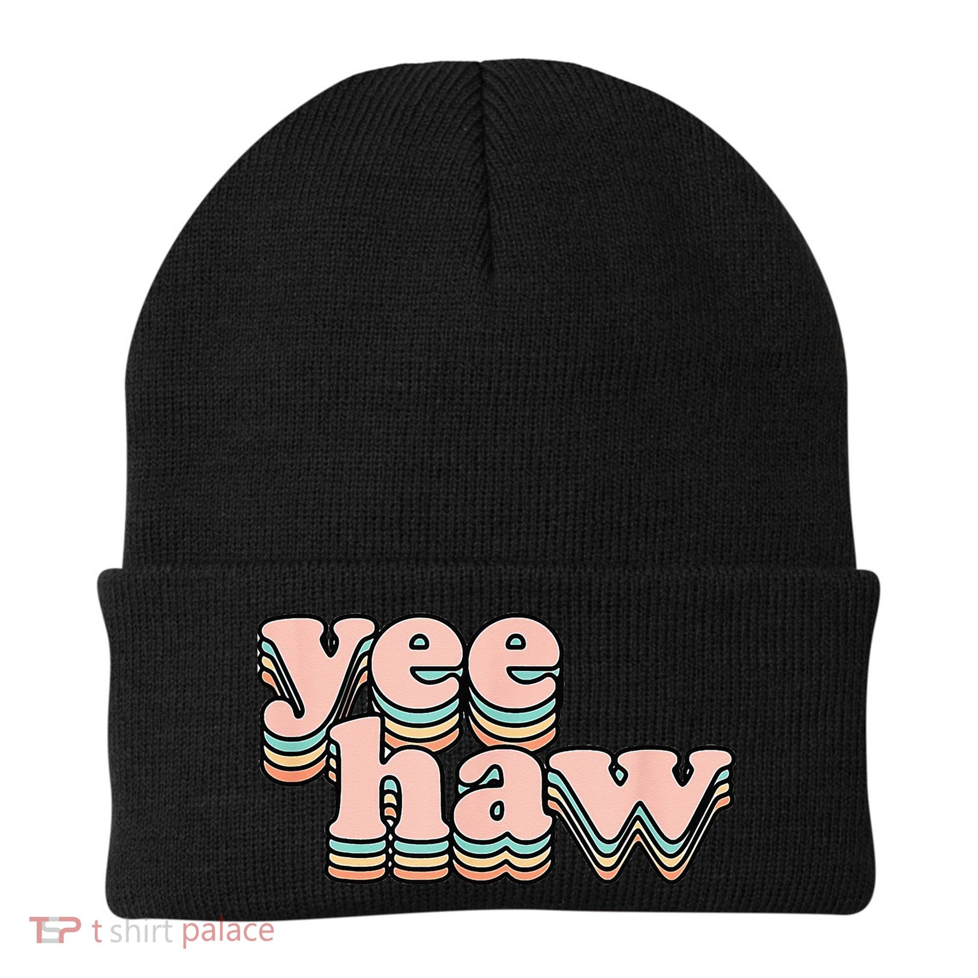 Yeehaw Howdy Space Cow Beanie