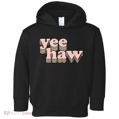 Yeehaw Howdy Space Cow Toddler Hoodie