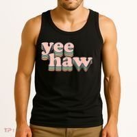 Yeehaw Howdy Space Cow Tank Top thumb 3