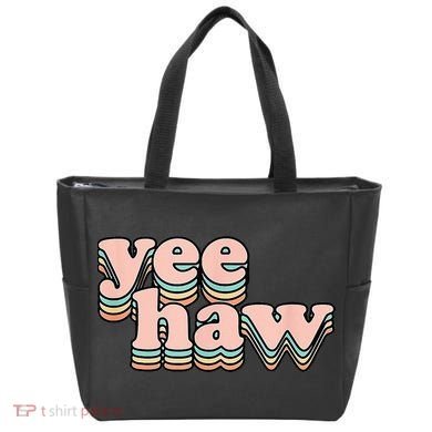 Yeehaw Howdy Space Cow Tote Bag