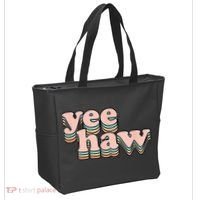 Yeehaw Howdy Space Cow Tote Bag thumb 2