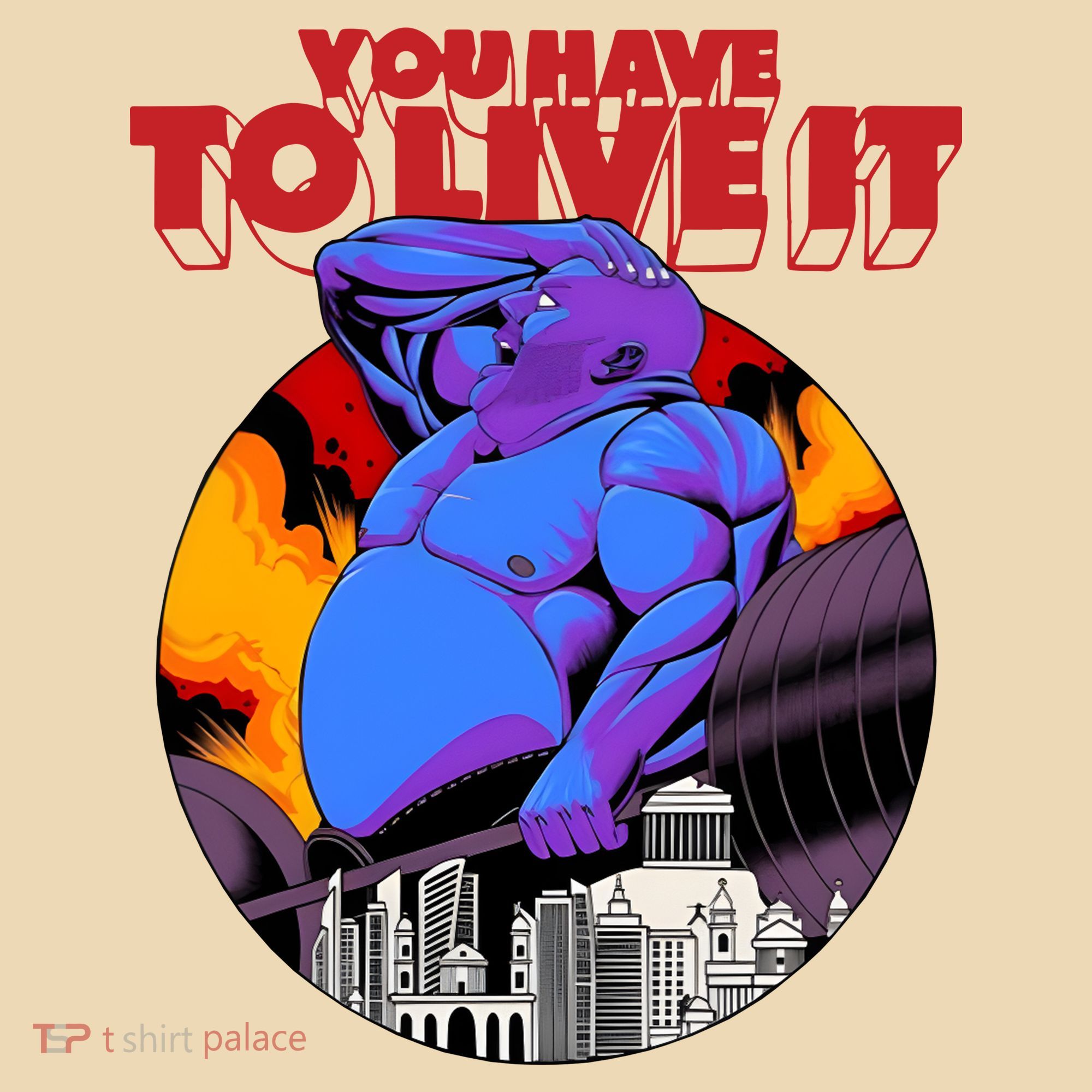 You Have To Live It Kyriakos Grizzly Tote Bag