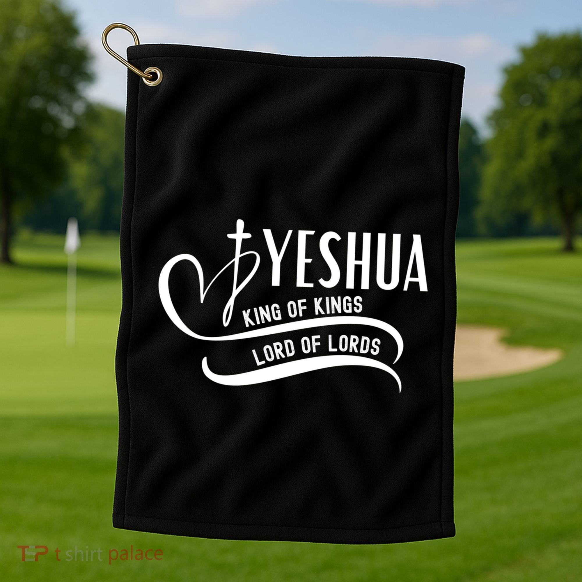 Yeshua Hamashiach The Messianic Messiah Funny Gift Cool Gift Funny Gift Golf Towel