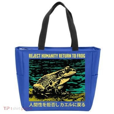 Yeah Here We Go Reject Humanity Return To Frog Japanese Tote Bag