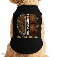 Yes It's All In My Head Multiple Sclerosis Ribbon Brain Gift Doggie Tank thumb 0
