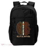 Yes It's All In My Head Multiple Sclerosis Ribbon Brain Gift Backpack thumb 0