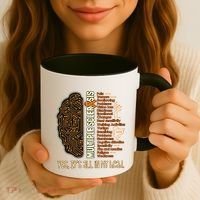 Yes It's All In My Head Multiple Sclerosis Ribbon Brain Gift Coffee Mug thumb 3