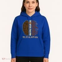 Yes It's All In My Head Multiple Sclerosis Ribbon Brain Gift Hoodie thumb 5