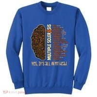 Yes It's All In My Head Multiple Sclerosis Ribbon Brain Gift Sweatshirt thumb 0
