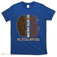 Yes It's All In My Head Multiple Sclerosis Ribbon Brain Gift T-Shirt thumb 0