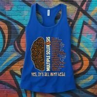 Yes It's All In My Head Multiple Sclerosis Ribbon Brain Gift Women's Tank Top thumb 3