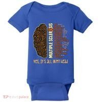 Yes It's All In My Head Multiple Sclerosis Ribbon Brain Gift Baby Bodysuit thumb 0