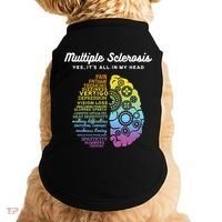 Yes It's All In My Head Multiple Sclerosis Gift Doggie Tank thumb 0