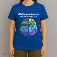 Yes It's All In My Head Multiple Sclerosis Gift T-Shirt thumb 4