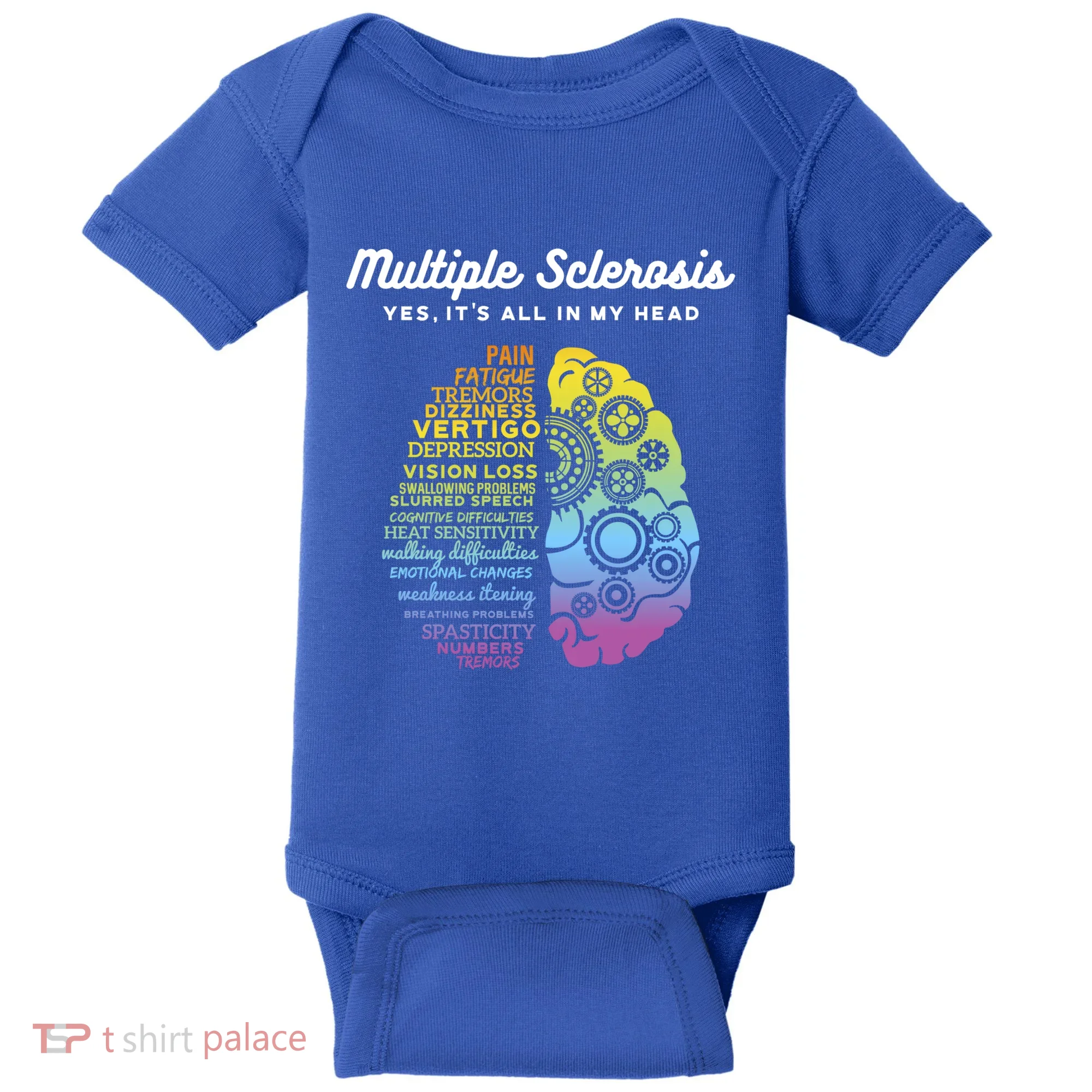 Yes It's All In My Head Multiple Sclerosis Gift Baby Bodysuit