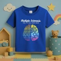 Yes It's All In My Head Multiple Sclerosis Gift Toddler T-Shirt thumb 3