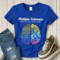 Yes It's All In My Head Multiple Sclerosis Gift Women's T-Shirt thumb 3