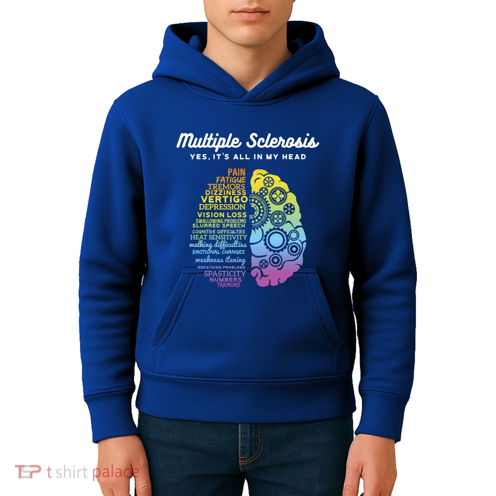Yes It's All In My Head Multiple Sclerosis Gift Kids Hoodie
