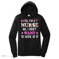 Yes I'm A Nurse Funny Floral Women's Hoodie thumb 0