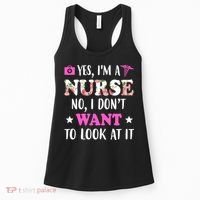 Yes I'm A Nurse Funny Floral Women's Tank Top thumb 0
