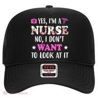 Yes I'm A Nurse Funny Floral Hat thumb 0
