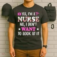 Yes I'm A Nurse Funny Floral T-Shirt thumb 6