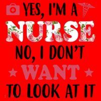 Yes I'm A Nurse Funny Floral Santa Hat thumb 1