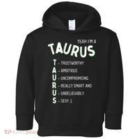 Yeah I'm a Taurus Zodiac Toddler Hoodie thumb 0