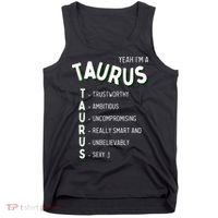 Yeah I'm a Taurus Zodiac Tank Top thumb 0