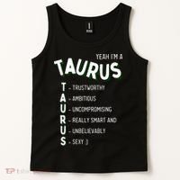 Yeah I'm a Taurus Zodiac Tank Top thumb 2