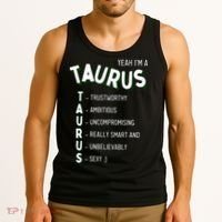 Yeah I'm a Taurus Zodiac Tank Top thumb 3