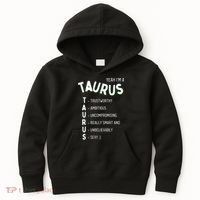 Yeah I'm a Taurus Zodiac Kids Hoodie thumb 0