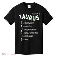 Yeah I'm a Taurus Zodiac Kids T-Shirt thumb 0