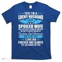 Yes I'm A Lucky Husband Funny Husband Wife Love Husband Gift T-Shirt thumb 0