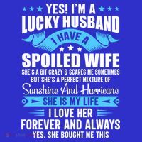 Yes I'm A Lucky Husband Funny Husband Wife Love Husband Gift Women's Tank Top thumb 5